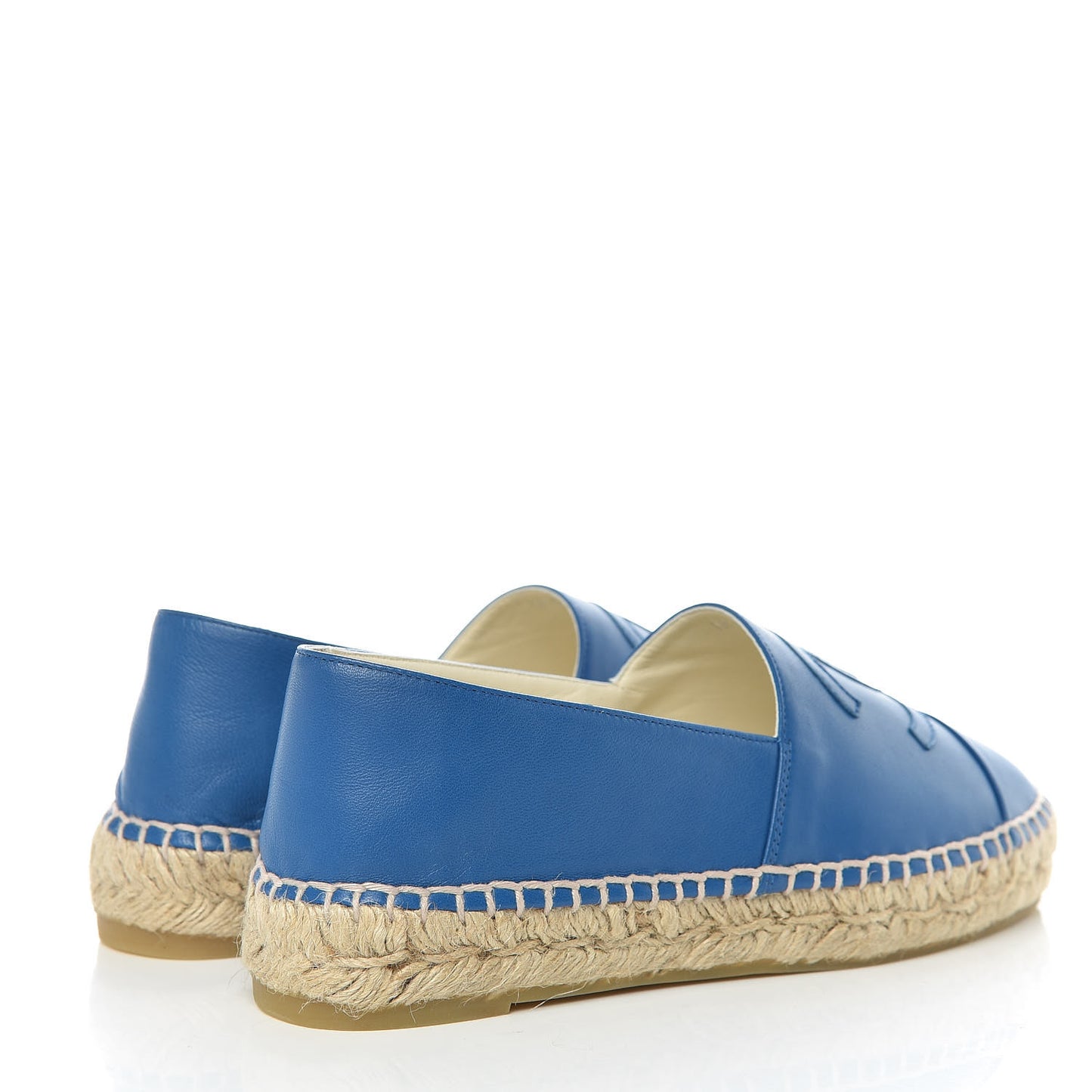 Lambskin CC Espadrilles 36 Blue