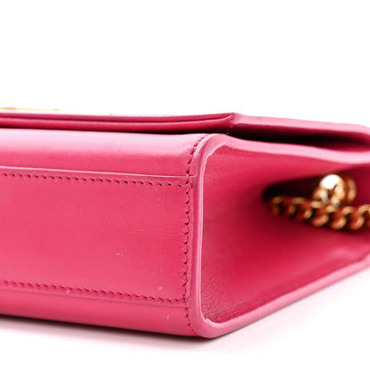 Saint Laurent Smooth Calfskin Classic Monogram Kate Tassel Chain Wallet Pink 10 of 12