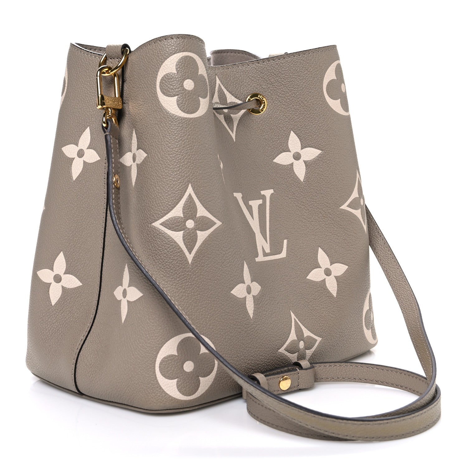 Louis Vuitton Empreinte Monogram Giant Neonoe MM Tourterelle Creme 3 of 11