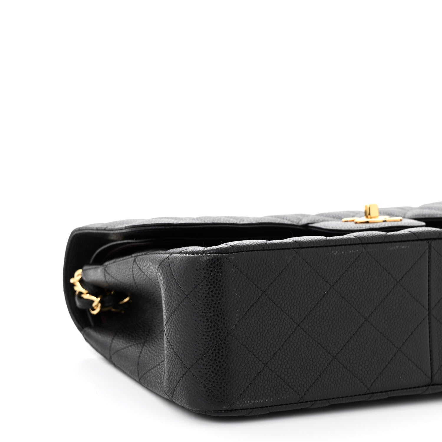 Chanel Caviar Quilted Jumbo Double Flap Black 9 of 10