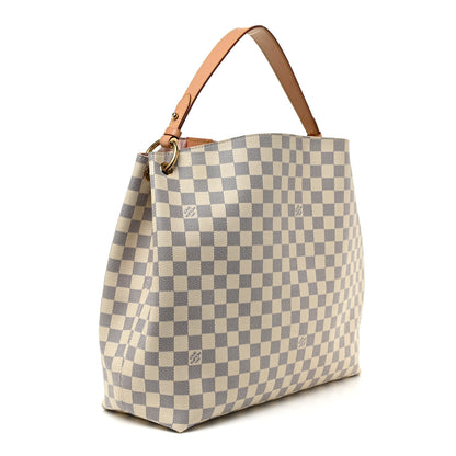 Louis Vuitton Damier Azur Graceful MM Rose Ballerine 3 of 25