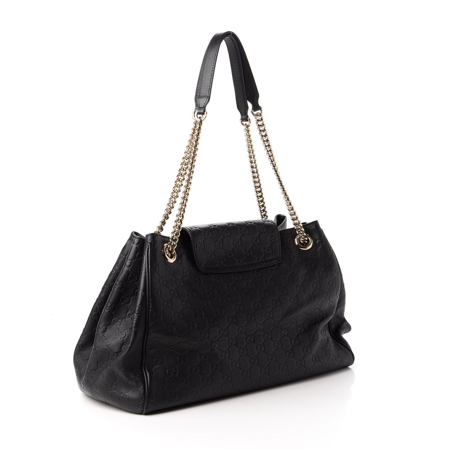 Guccissima Medium Emily Shoulder Bag Black