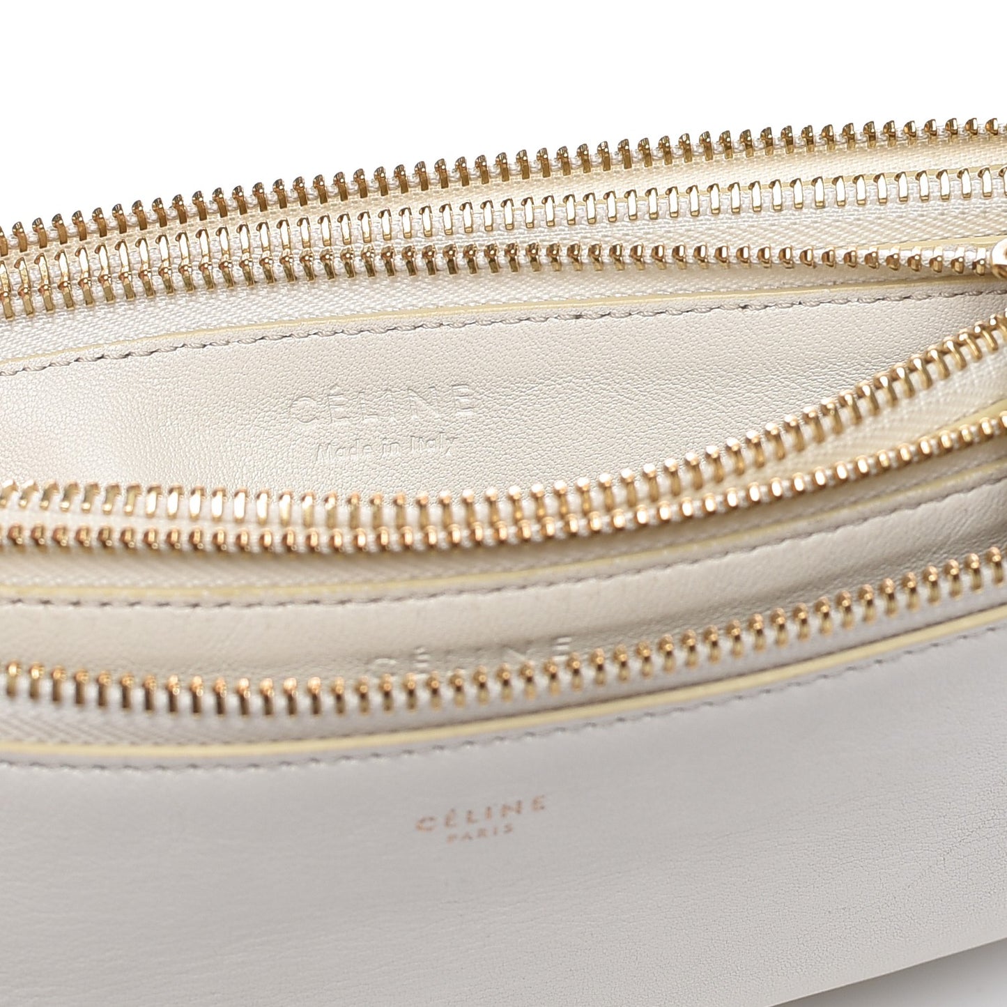 Lambskin Small Trio Crossbody Bag White
