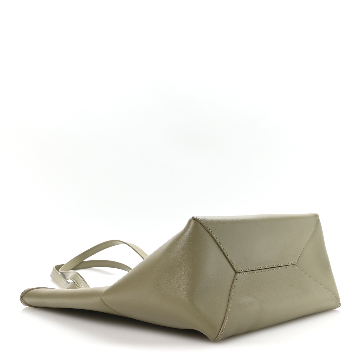 Loewe Shiny Calfskin Medium Puzzle Fold Tote Dark Khaki 4 of 9