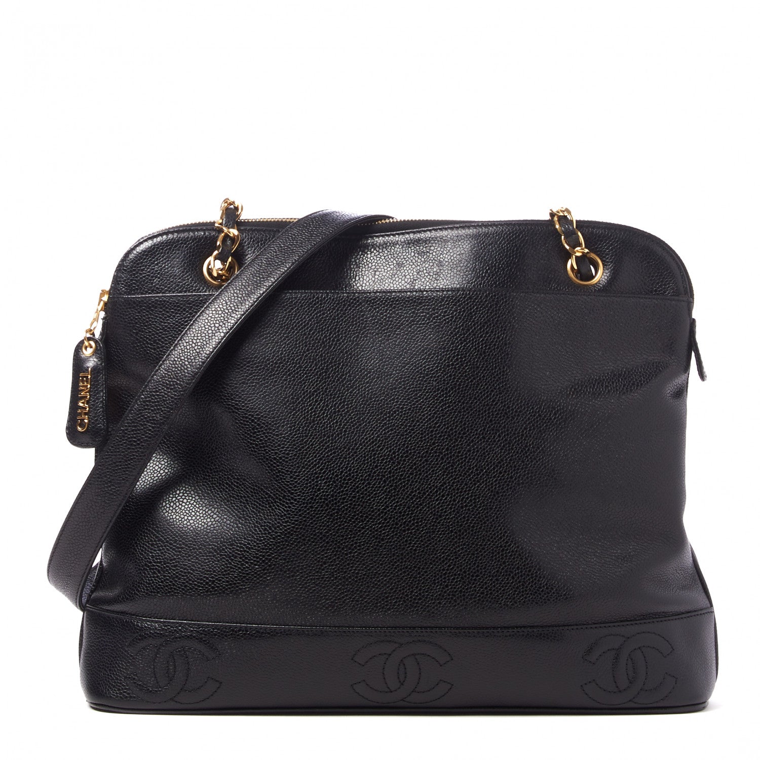 Chanel Caviar CC Shoulder Bag Black 1 of 9