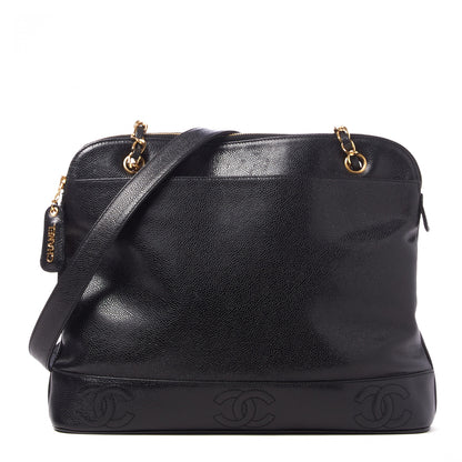 Chanel Caviar CC Shoulder Bag Black 1 of 9