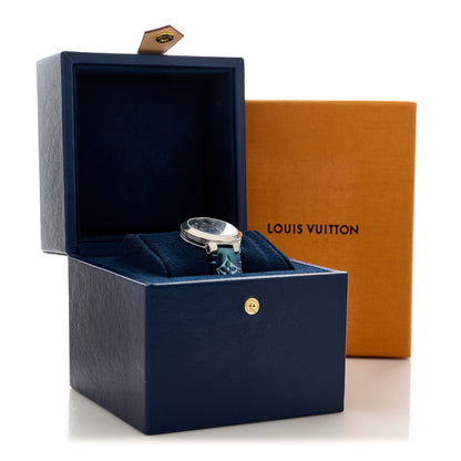 Louis Vuitton Stainless Steel Vernis Diamond 28mm Tambour Slim Quartz Watch 5 of 5