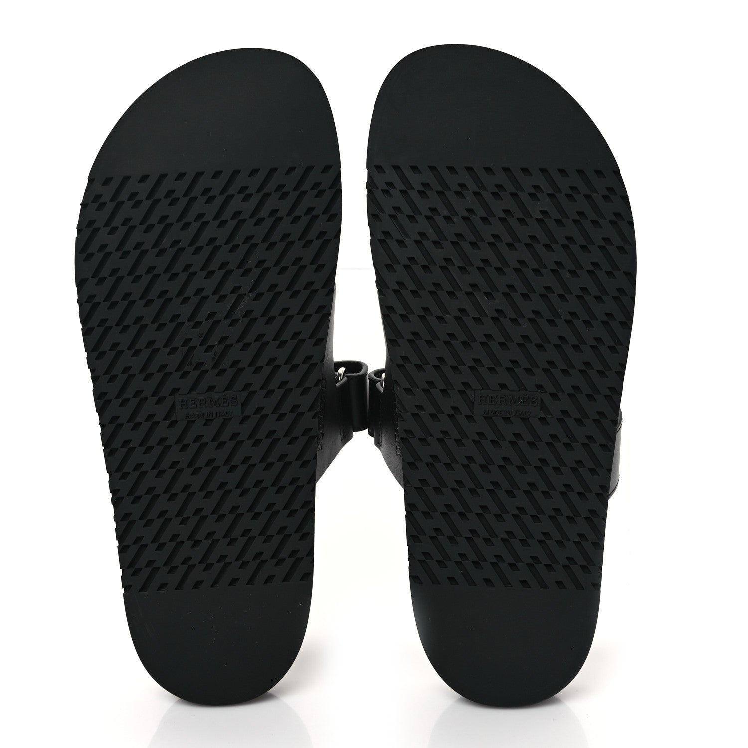 Hermes Calfskin Womens Chypre Sandals 41 Black 5 of 9