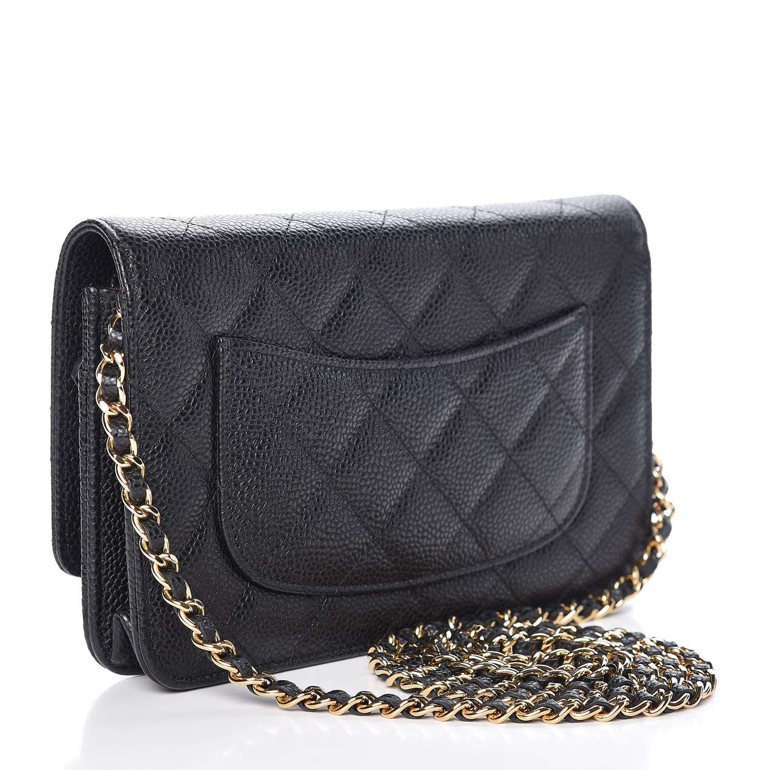 Chanel Caviar Quilted Wallet On Chain WOC Black 3 of 11