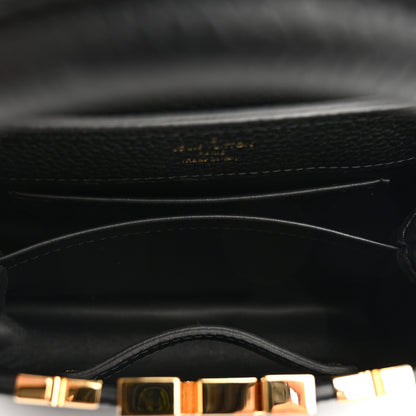 Louis Vuitton Taurillon Embellished Flower Crown Capucines Mini Black 5 of 9