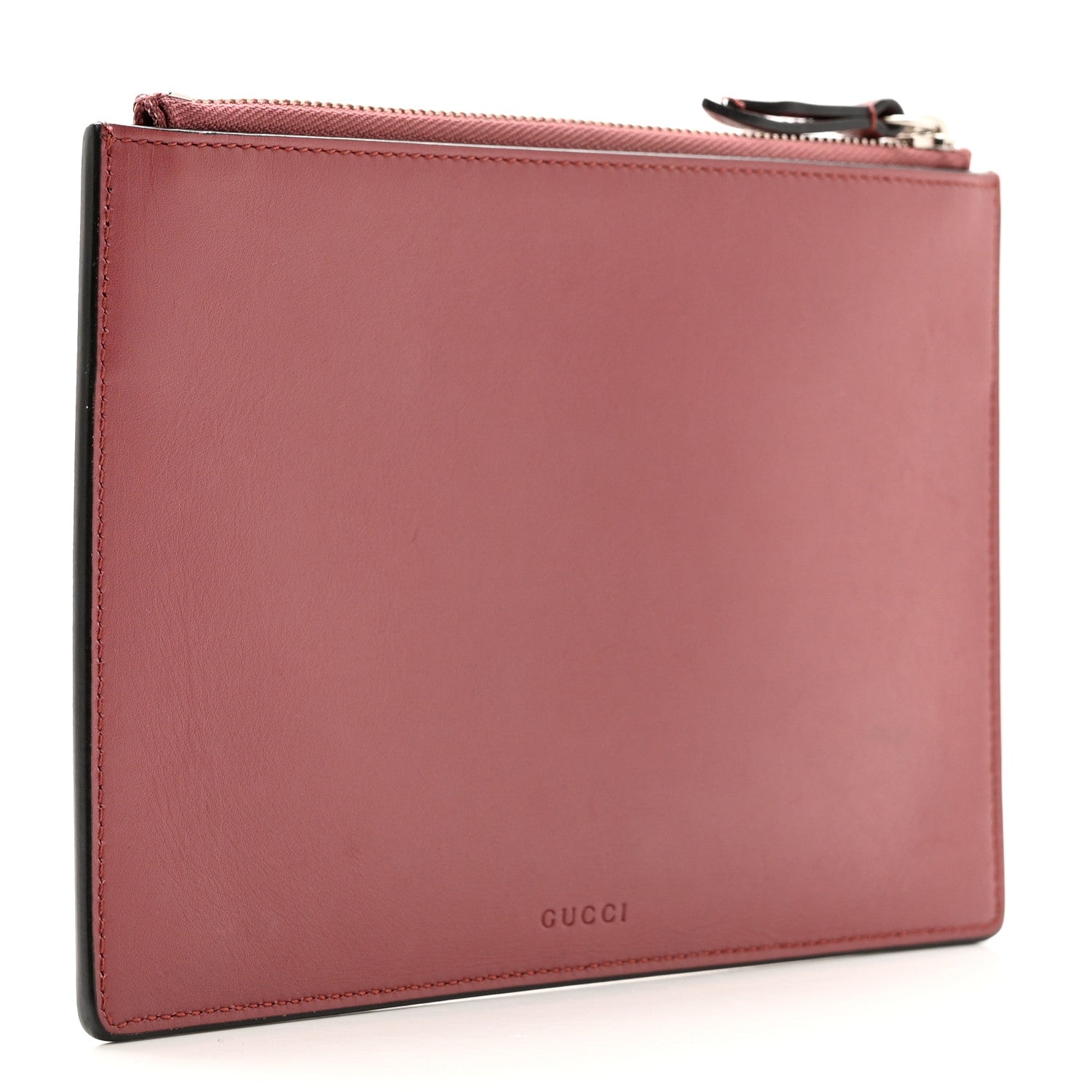 Gucci GG Supreme Monogram Blooms Small Zip Pouch Beige Multicolor Dry Rose 3 of 7
