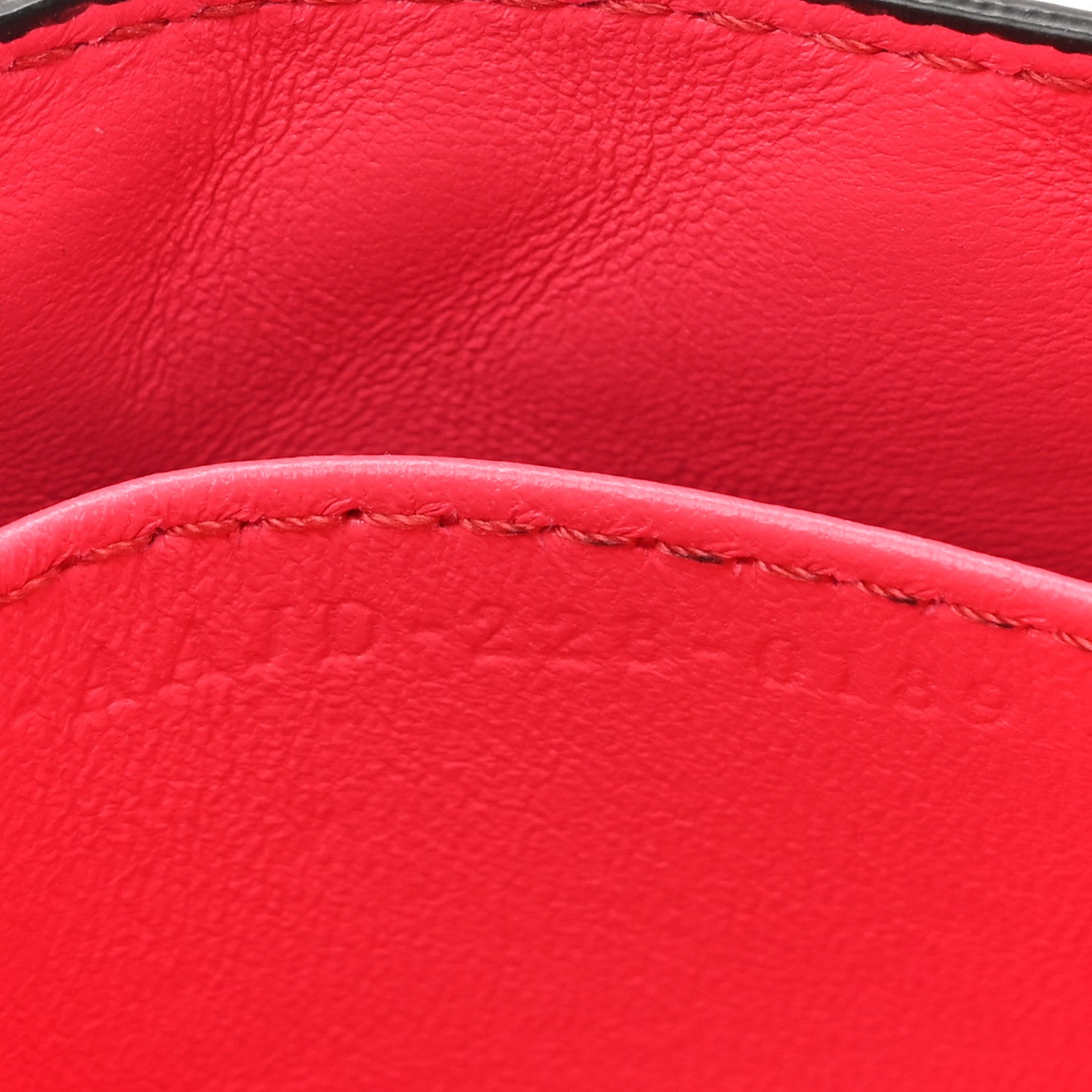 Fendi Nappa Matisse FF Embossed Nano Baguette Charm Lampone 8 of 15