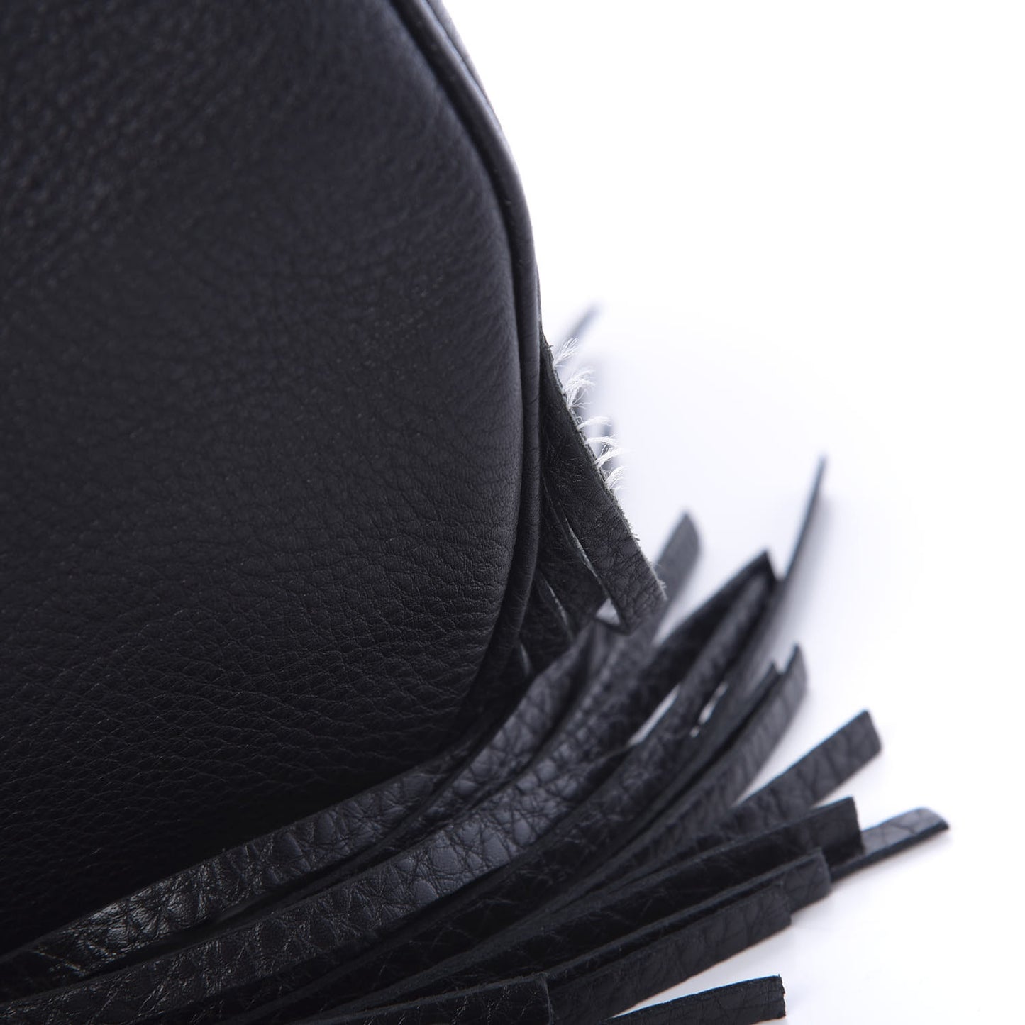 Calfskin Large New Jackie Nouveau Fringe Hobo Black