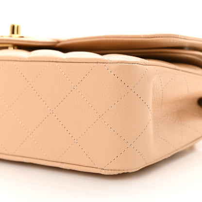 Chanel Caviar Quilted Medium Double Flap Beige 10 of 11