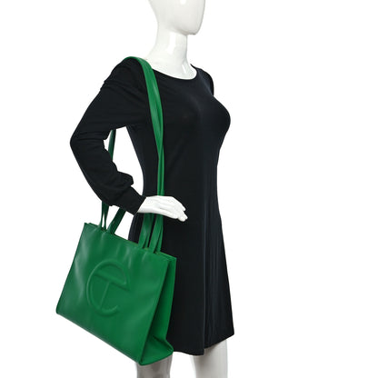 Telfar Vegan Leather Medium Shopping Bag Greenscreen 2 of 8