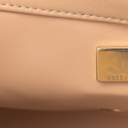 Chanel Lambskin Quilted Mini Pearl Crush Flap Beige 7 of 12