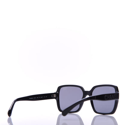 Chanel Acetate Polarized Square Sunglasses 5408 Black 4 of 8