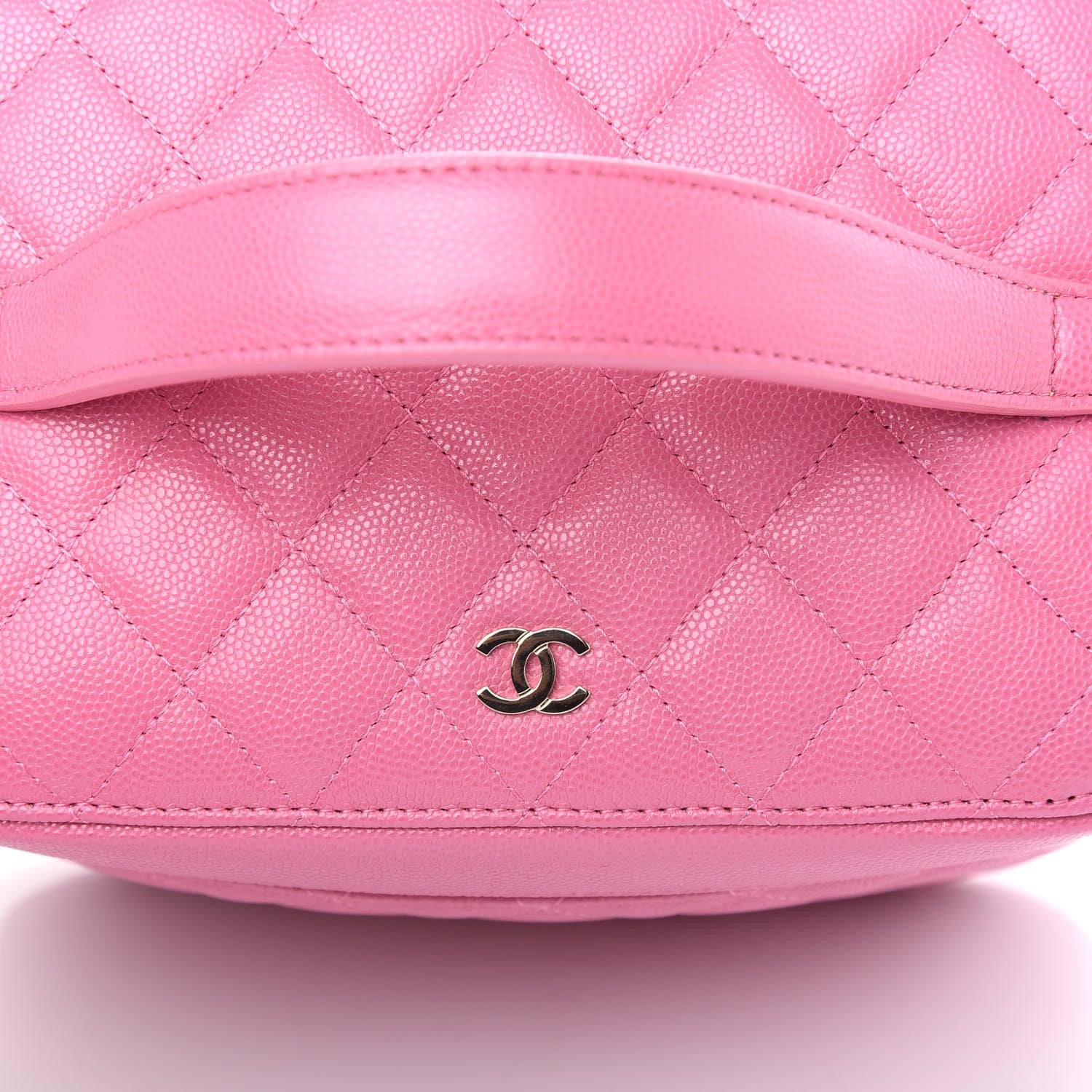 Chanel Caviar Quilted Large Vanity Pouch Pink 9 of 10