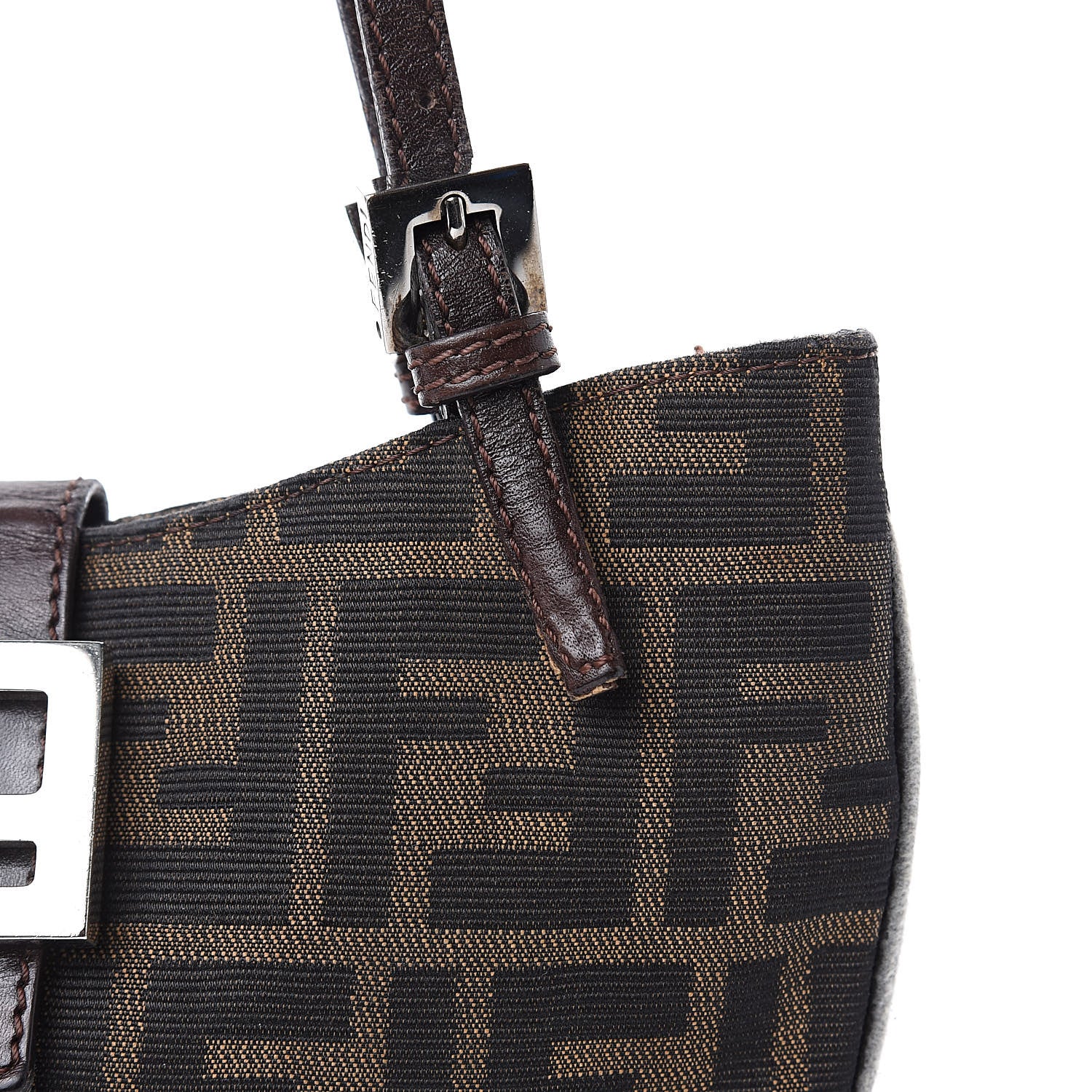 Fendi Zucca Shoulder Bag Tobacco 12 of 13