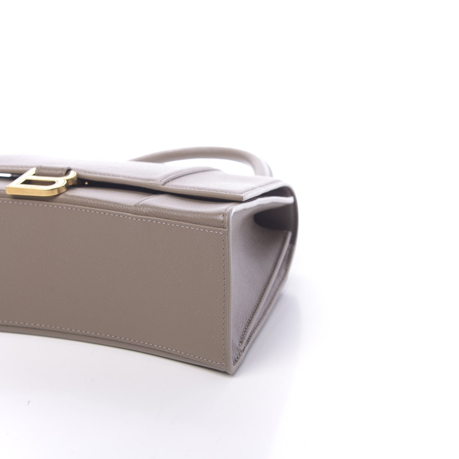 Balenciaga Grained Calfskin Medium Hourglass Top Handle Bag Mink Grey 9 of 11