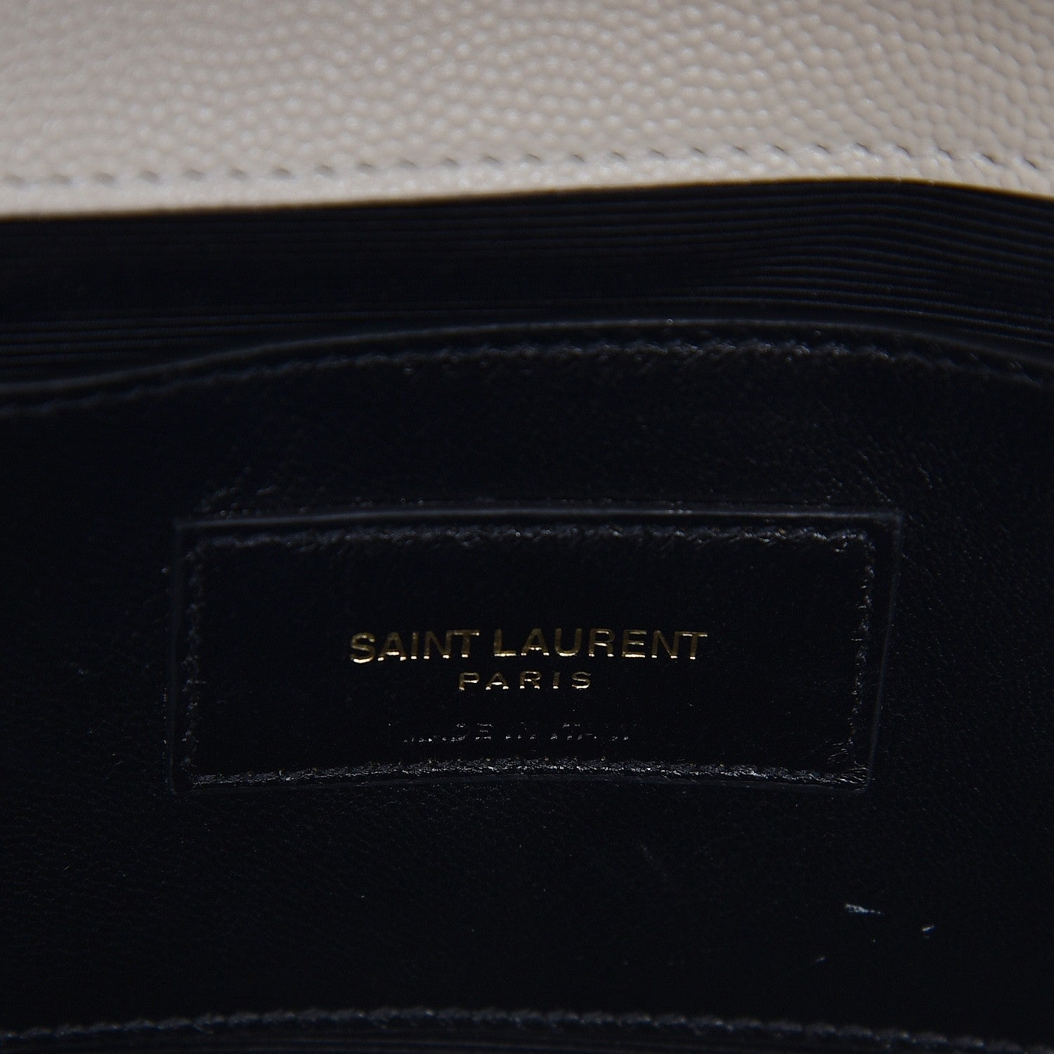Saint Laurent Grain De Poudre Medium Classic Monogram Kate Satchel Dove White 7 of 13