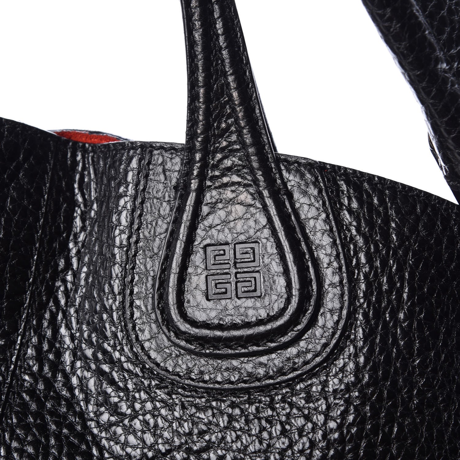 Givenchy Glazed Pebbled Calfskin North South Nightingale Black 12 of 15