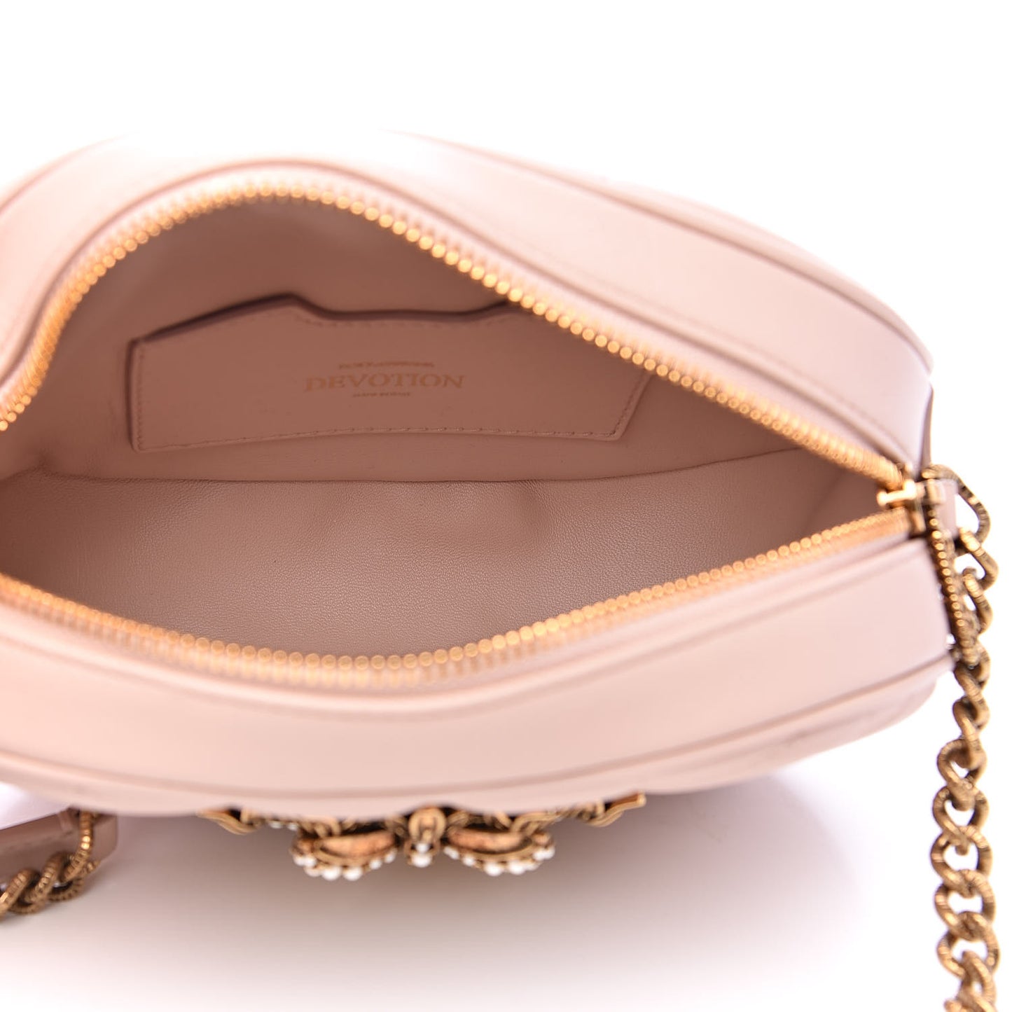 Calfskin Devotion Crossbody Bag Cipria
