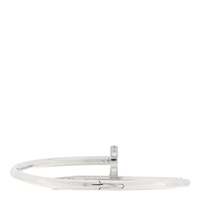 Cartier 18K White Gold Diamond Juste Un Clou Bracelet 16 2 of 4
