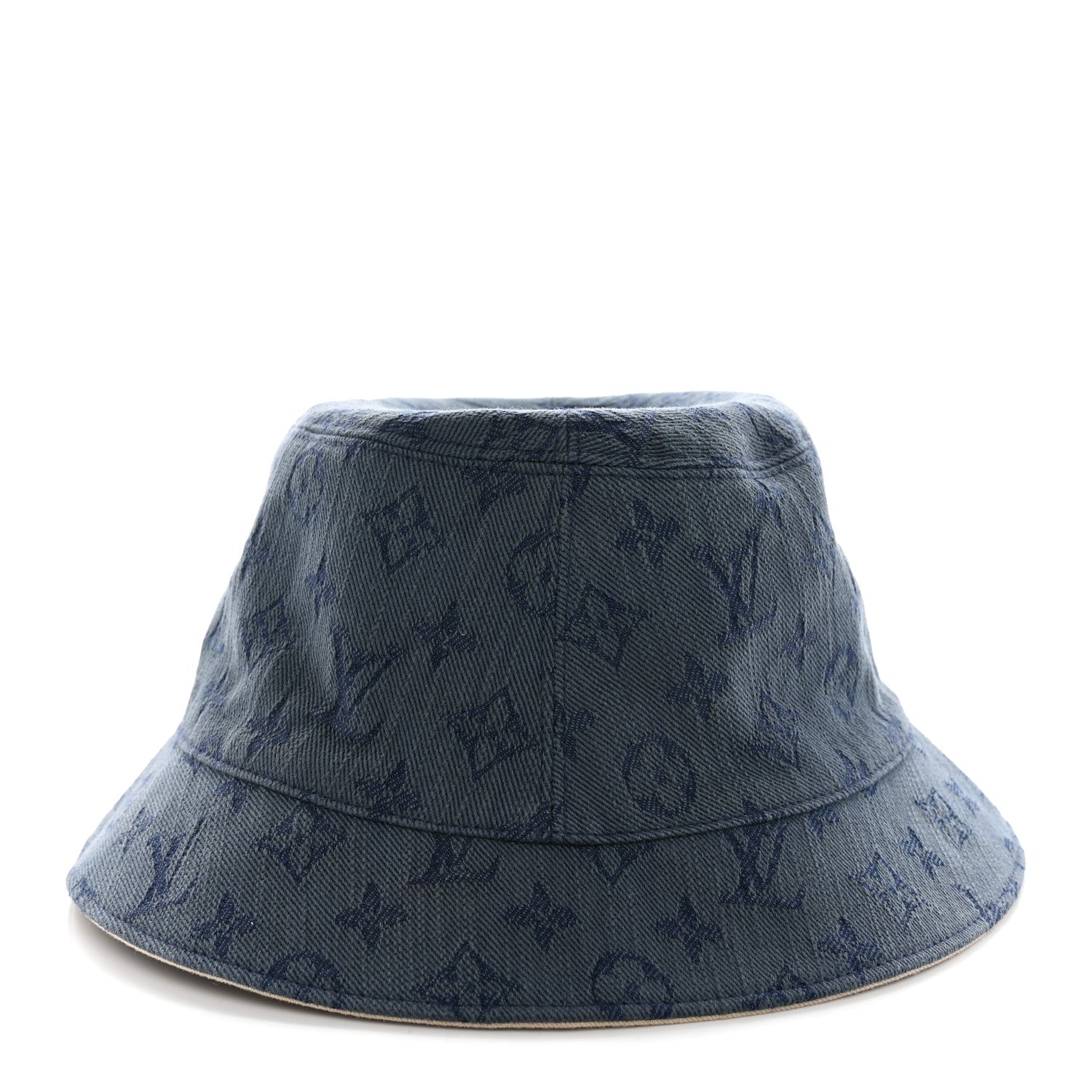 Louis Vuitton Monogram Denim Reversible Bucket Hat M Blue 1 of 8