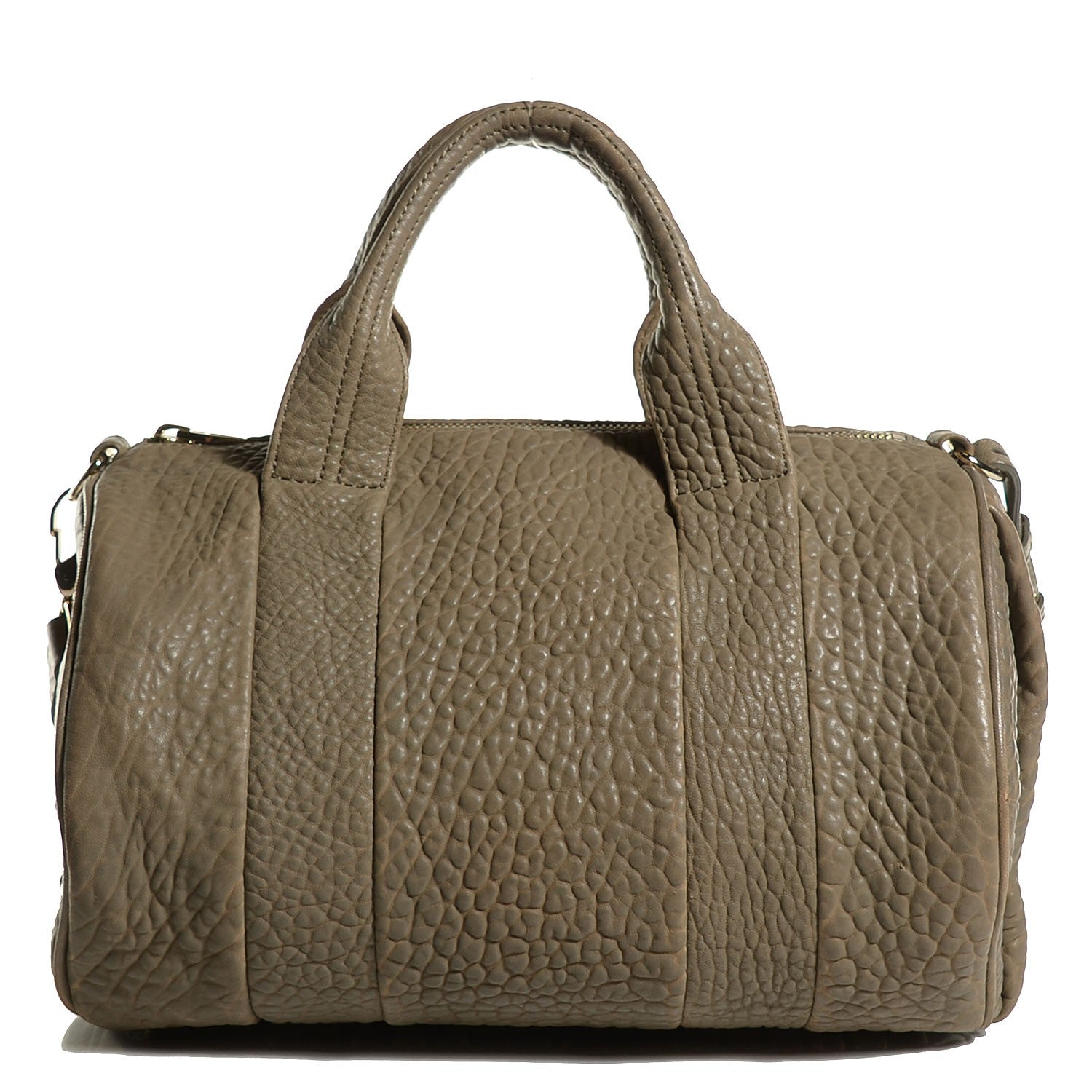 Alexander Wang Pebbled Calfskin Rocco Granite 1 of 10