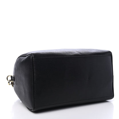 Versace Saffiano Calfskin Palazzo Duffle Bag Black 3 of 4