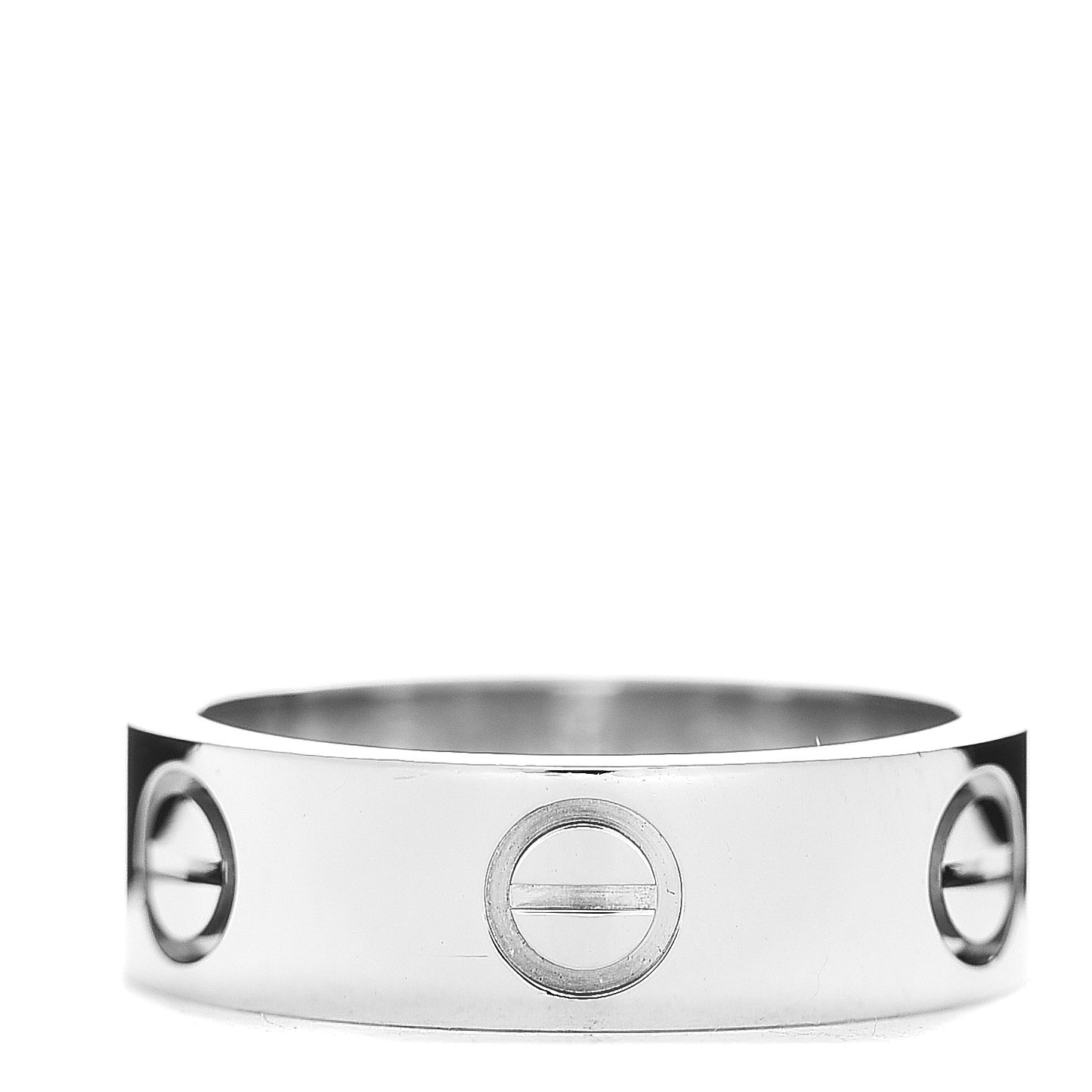 Platinum 5.5mm LOVE Ring 50 5.25