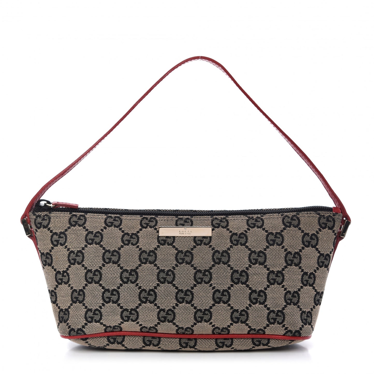 Monogram Boat Pochette Black Red