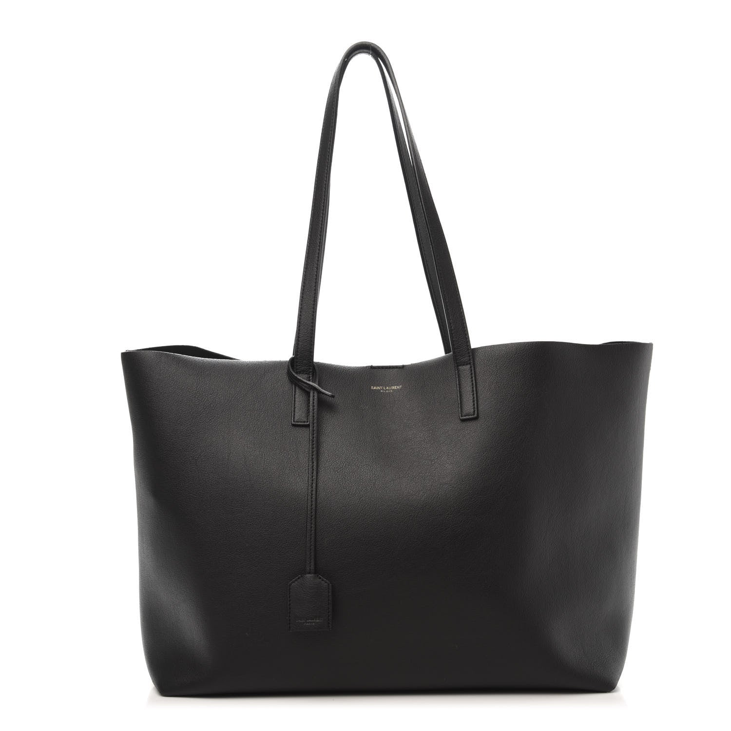 Saint Laurent Calfskin Large Shopping Tote Black 3 of 13