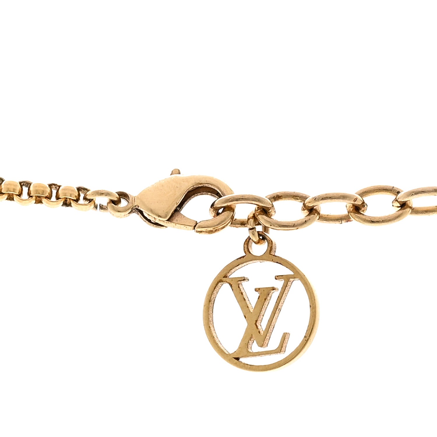 Louis Vuitton Metal Crystal Louise By Night Necklace 5 of 7