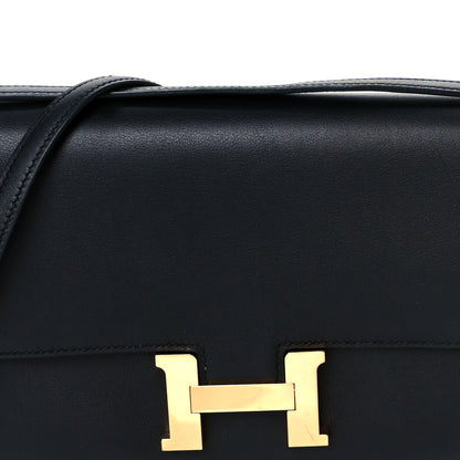Hermes Swift Horseshoe Constance Elan 25 Black 9 of 12