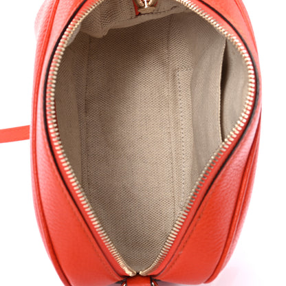 Gucci Pebbled Calfskin Small Soho Disco Bag Sun Orange 5 of 10