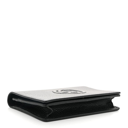 Gucci Pebbled Calfskin Soho Wallet On Chain Black 4 of 9