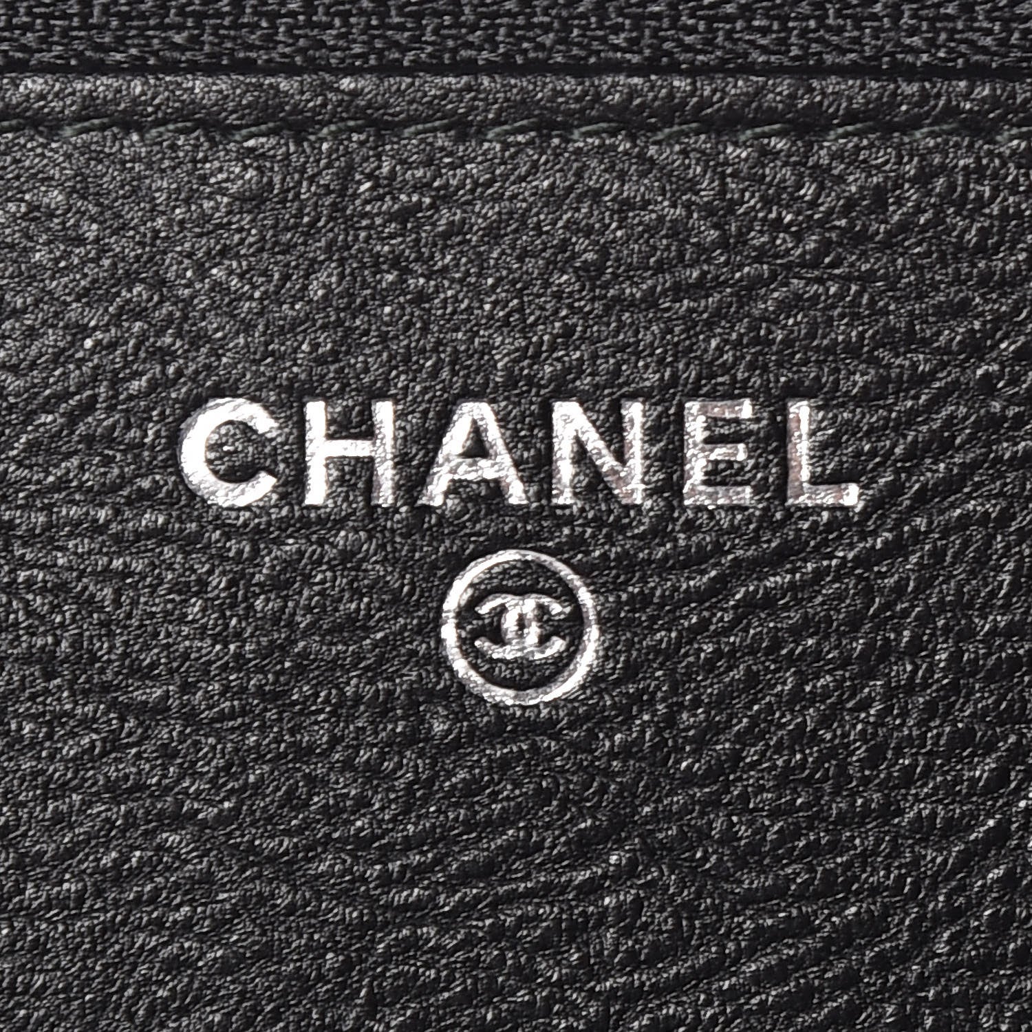 Chanel Crumpled Calfskin Quilted Wallet On Chain WOC So Black 8 of 11