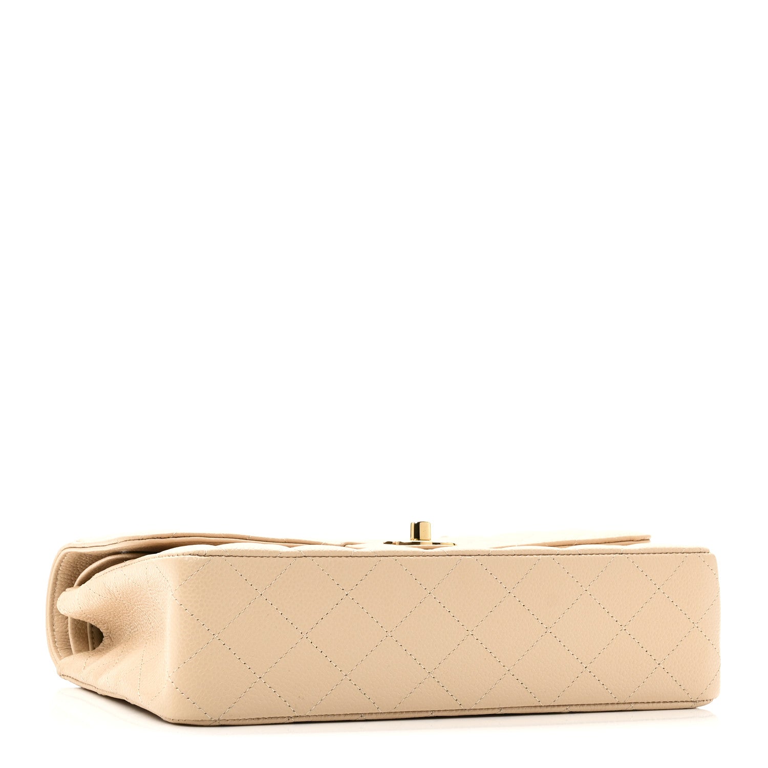 Chanel Caviar Quilted Medium Double Flap Beige 4 of 10