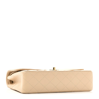 Chanel Caviar Quilted Medium Double Flap Beige 4 of 10