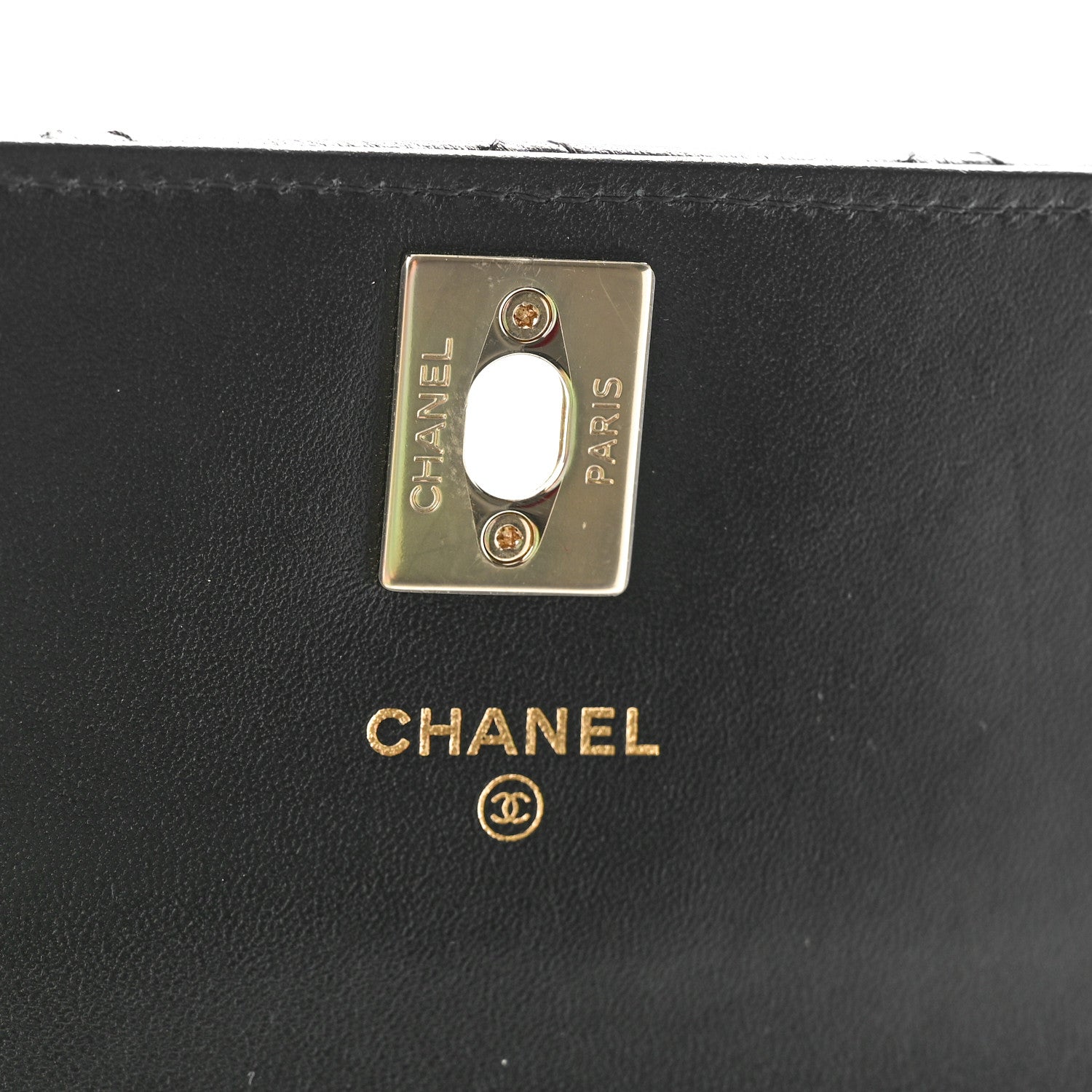 Chanel Lambskin Quilted Trendy CC Long Clutch With Chain Black 6 of 10