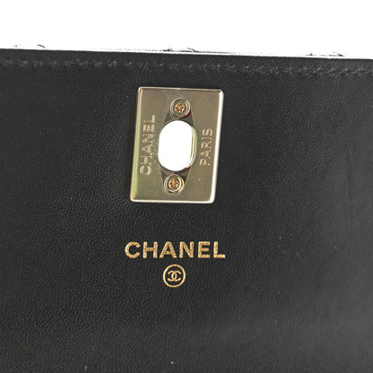Chanel Lambskin Quilted Trendy CC Long Clutch With Chain Black 6 of 10