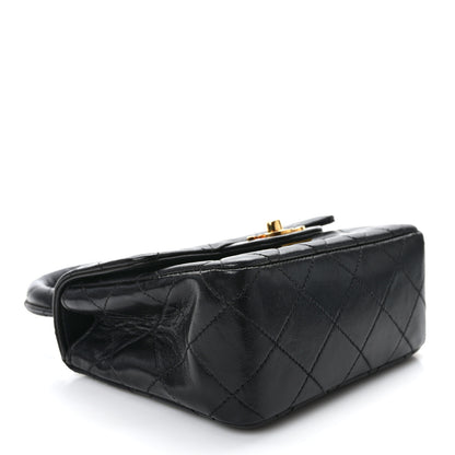 Chanel Lambskin Quilted Mini Kelly Flap Bag Black 4 of 11