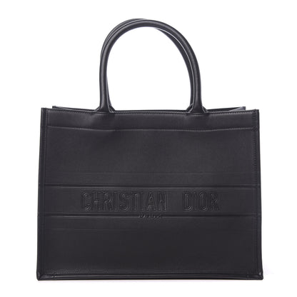 Christian Dior Calfskin Embossed Medium Book Tote Black 1 of 11