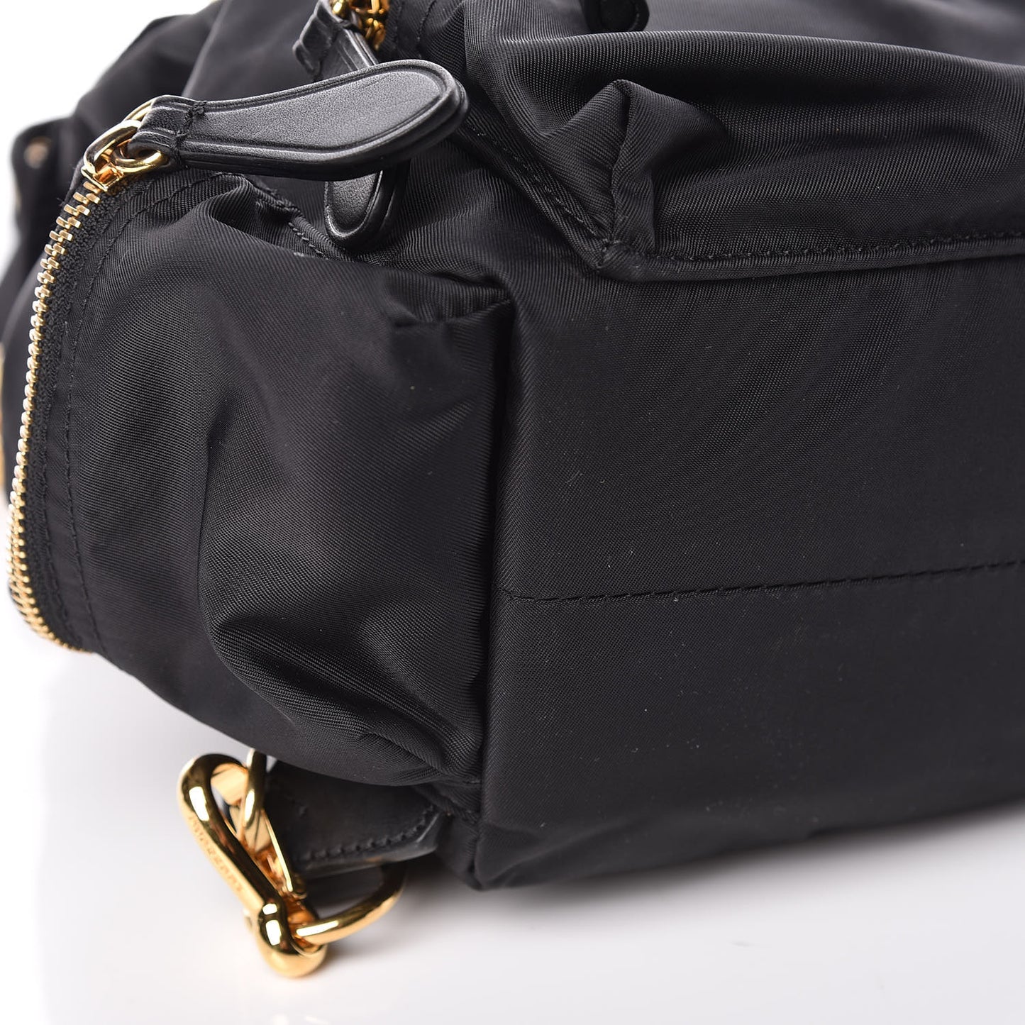 Nylon Small Rucksack Backpack Black