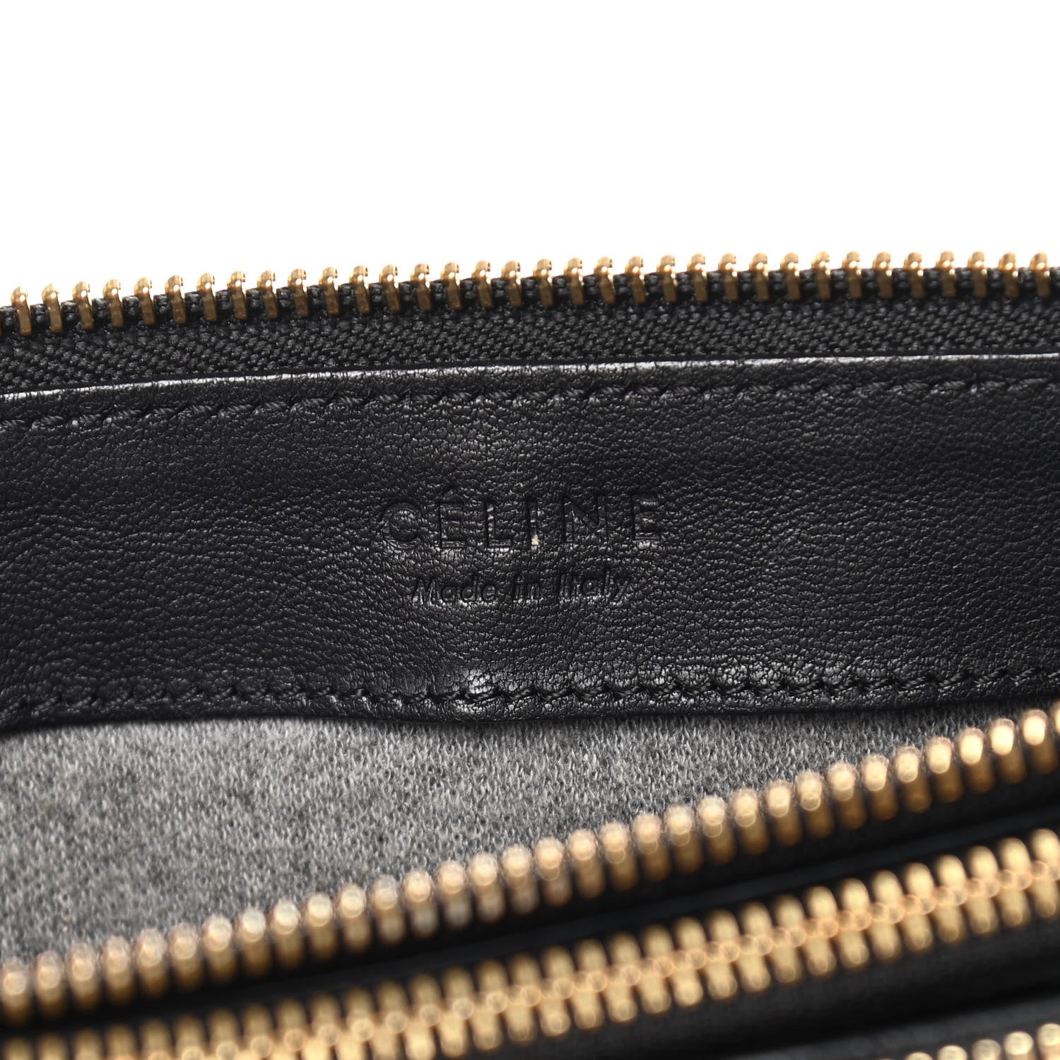 Celine Lambskin Large Trio Crossbody Bag Black 6 of 11