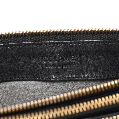 Celine Lambskin Large Trio Crossbody Bag Black 6 of 11