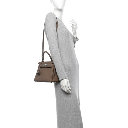 Hermes Togo Kelly Retourne 25 Etoupe 2 of 11