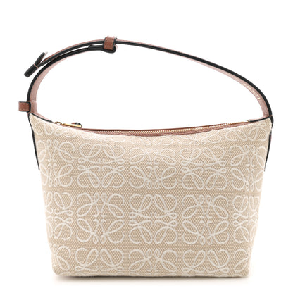 Loewe Jacquard Anagram Calfskin Small Cubi Bag  Ecru Tan 1 of 10